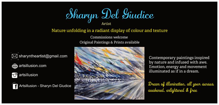 Sharyn Del Giudice DL postcard back 22-3-2018