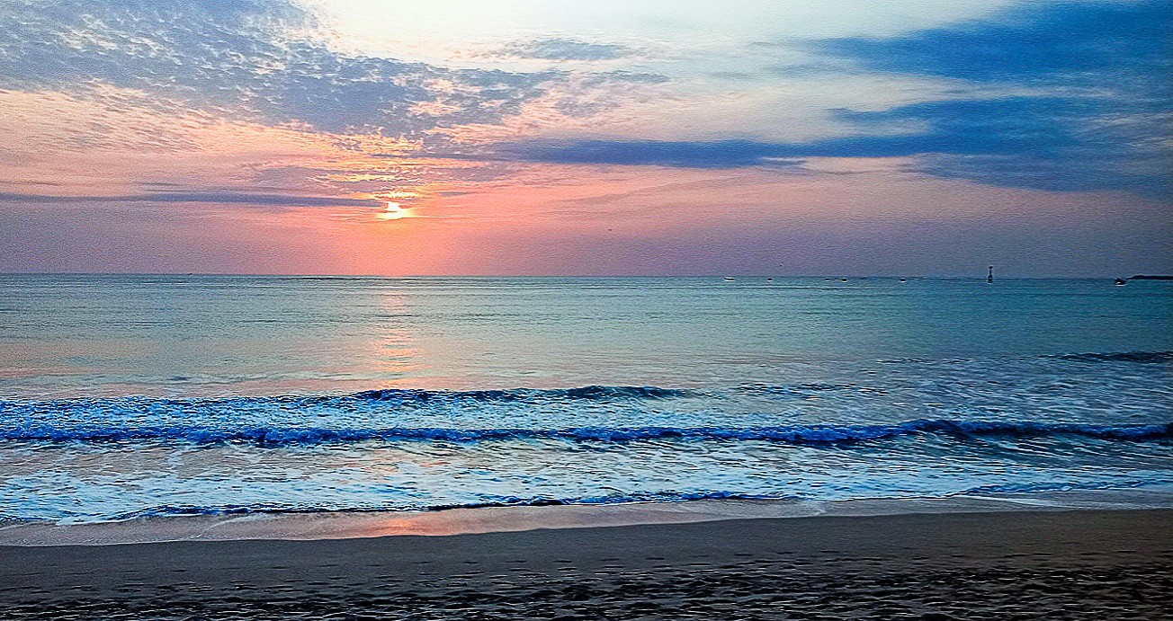 Jimbaran Bay Beach Sunset paint this